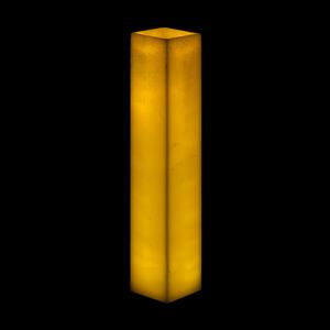 6x6x23 Flameless Large Square Pillar Candle Ivory