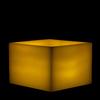 8x8x5 Extra Large Square Pillar Flameless Candle Ivory