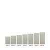 8x8x5 Extra Large Square Pillar Flameless Candle Ivory