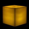 8x8x7 Extra Large Square Pillar Flameless Candle Ivory