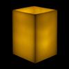 8x8x10 Extra Large Square Pillar Flameless Candle Ivory