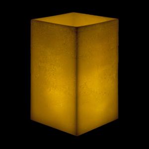 8x8x11 Extra Large Square Pillar Flameless Candle Ivory