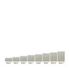 8x8x11 Extra Large Square Pillar Flameless Candle Ivory