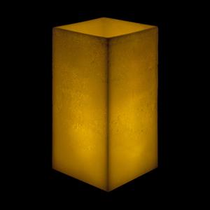 8x8x13 Extra Large Square Pillar Flameless Candle Ivory