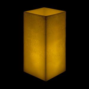 8x8x14 Extra Large Square Pillar Flameless Candle Ivory