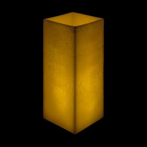 8x8x16 Extra Large Square Pillar Flameless Candle Ivory