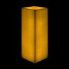 8x8x17 Extra Large Square Pillar Flameless Candle Ivory