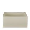 10x10x6 Flameless Extra Large Square Pillar Candle Ivory