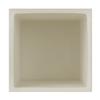 10x10x6 Flameless Extra Large Square Pillar Candle Ivory