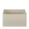 10x10x7 Flameless Extra Large Square Pillar Candle Ivory