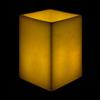 10x10x13 Flameless Extra Large Square Pillar Candle Ivory
