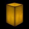 10x10x14 Flameless Extra Large Square Pillar Candle Ivory