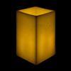 10x10x15 Flameless Extra Large Square Pillar Candle Ivory
