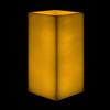 10x10x16 Flameless Extra Large Square Pillar Candle Ivory