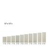 10x10x16 Flameless Extra Large Square Pillar Candle Ivory