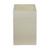10x10x17 Flameless Extra Large Square Pillar Candle Ivory