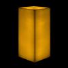 10x10x17 Flameless Extra Large Square Pillar Candle Ivory