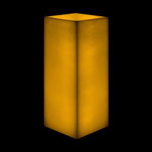 10x10x19 Flameless Extra Large Square Pillar Candle Ivory