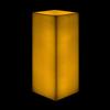 10x10x19 Flameless Extra Large Square Pillar Candle Ivory