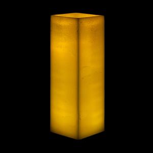 10x10x23 Flameless Extra Large Square Pillar Candle Ivory