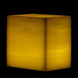 5x7x6 Flameless Large Wide Pillar Candles Ivory