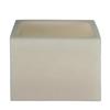5x7x6 Flameless Large Wide Pillar Candles Ivory
