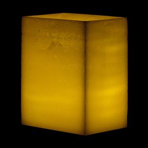 5x7x8 Flameless Large Wide Pillar Candles Ivory