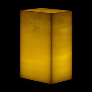 5x7x10 Flameless Large Wide Pillar Candles Ivory