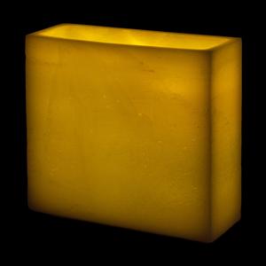 5x15x15 Flameless Extra Large Wide Pillar Candles Ivory