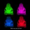 Handmade Hollow Buddha Wax Luminary Art Sculpture