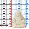 Handmade Hollow Buddha Wax Luminary Art Sculpture
