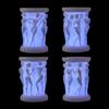 Handmade Hollow Venus Goddess of Love Wax Luminary Art Sculpture