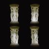 Handmade Hollow Women Figure Wax Luminary Art Sculpture