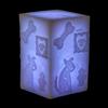 Handmade Hollow Dog Themed Wax Luminary Art Sculpture