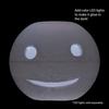 Handmade Hollow Happy Face Emoji Wax Luminary Art Sculpture