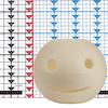 Handmade Hollow Happy Face Emoji Wax Luminary Art Sculpture