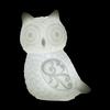 Handmade Hollow Owl Wax Luminary Art Sculpture