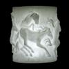 Handmade Hollow Galloping Horses Wax Luminary Art Sculpture