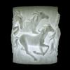 Handmade Hollow Galloping Horses Wax Luminary Art Sculpture