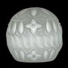 Handmade Hollow Floral Dome Wax Luminary Art Sculpture