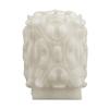 Handmade Hollow Venetian Floral Wax Luminary Art Sculpture