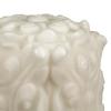 Handmade Hollow Venetian Floral Wax Luminary Art Sculpture