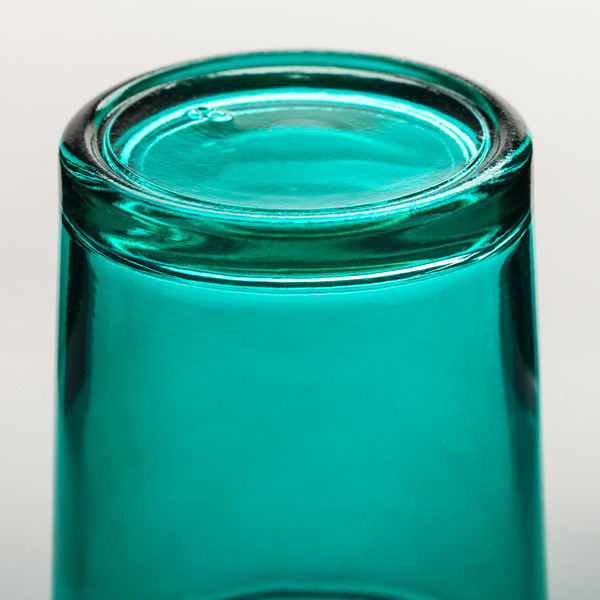 Lagoon Blue Glass Votive Candle Holder