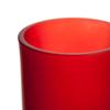 Frosted Red Glass Votive Cup