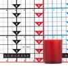 Frosted Red Glass Votive Cup