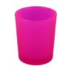 Frosted Hot Pink Glass Votive Cup