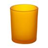Frosted Yellow Glass Votive Cup