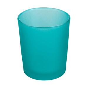 Frosted Tiffany Blue Glass Votive Cup