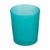 Frosted Tiffany Blue Glass Votive Cup
