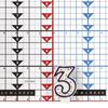 Colorful Birthday Candle - Number 3 - Polka Dot Number Cake Toppers